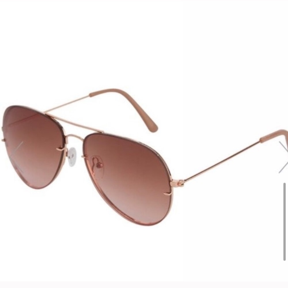 NWT Summer & Rose Kay Aviator Sunglasses Rosegold - Picture 4 of 7